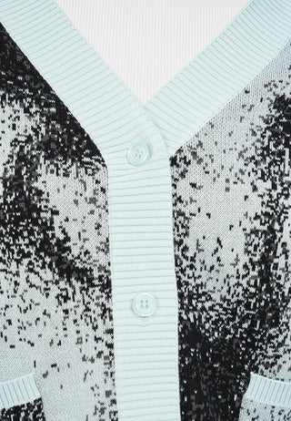 Oversized Sprayed Cardigan