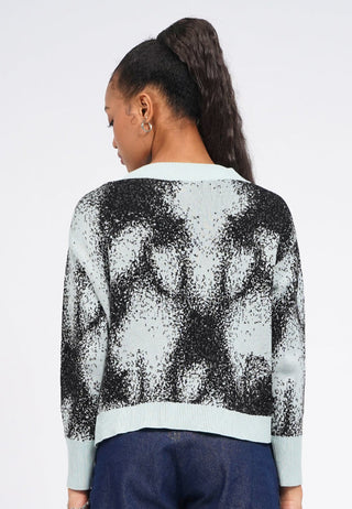 Oversized Sprayed Cardigan
