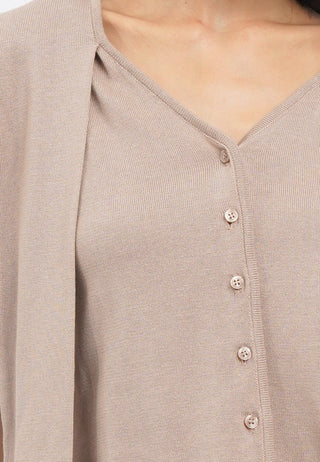 Layered Details Sleeveless Knit Top
