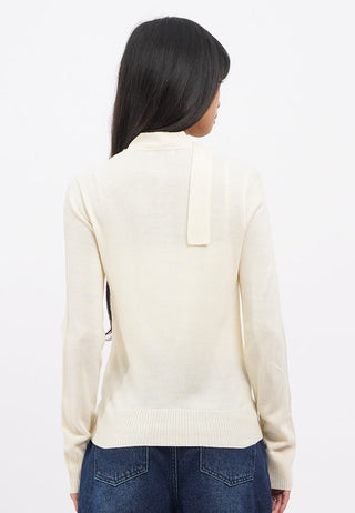Long Sleeve Cardigan with Scarf