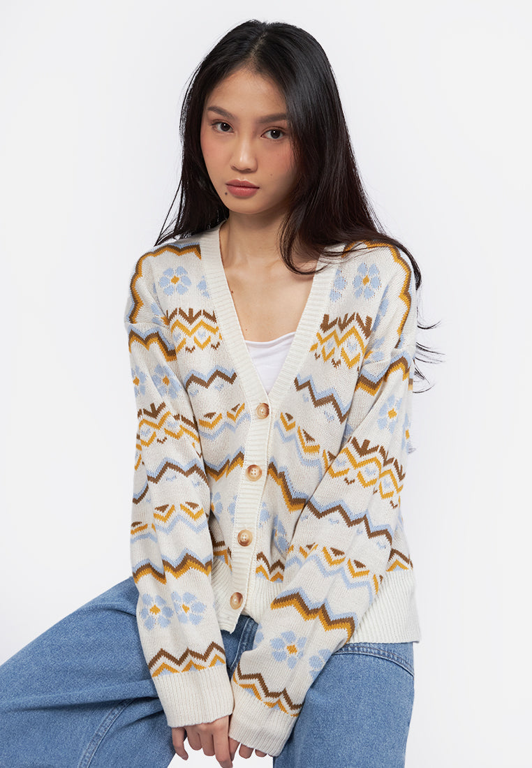 Color Box Cardigan Knitted Long Sleeve Boho Cardigan – COLORBOX - Indonesia