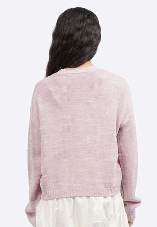 Heart Embroidery Long Sleeve Cardigan