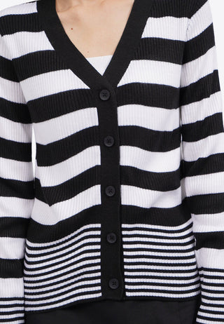 Long Sleeve Striped Cardigan