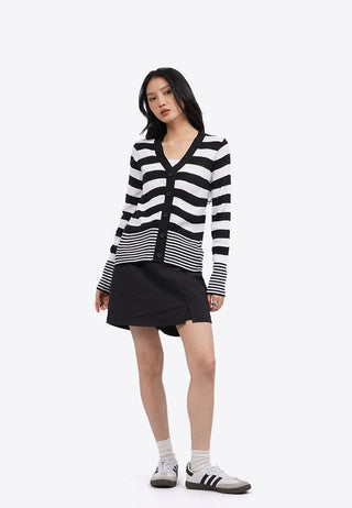 Long Sleeve Striped Cardigan