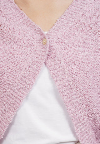Long Sleeve Popcorn Knit Cardigan