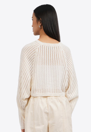 Front Tie Knit Bolero Top