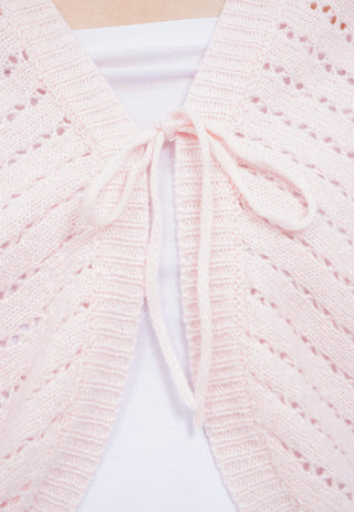 Tied Front Knit Bolero Top