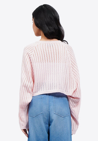 Tied Front Knit Bolero Top