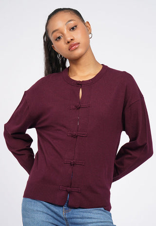 Oversized Cheongsam Cardigan