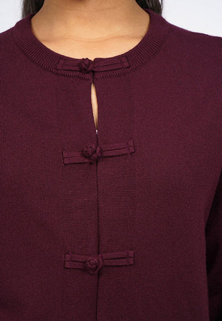 Oversized Cheongsam Cardigan