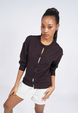 Oversized Cheongsam Cardigan