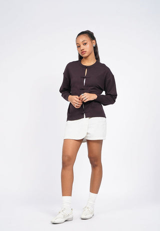 Oversized Cheongsam Cardigan