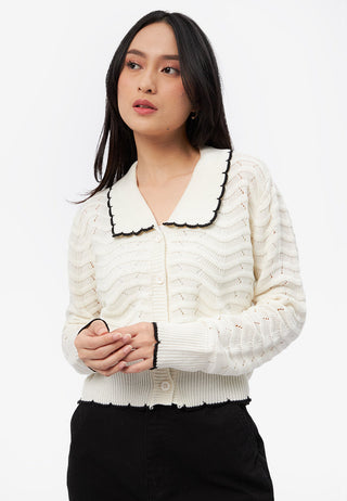 Long Sleeve Collared Cardigan