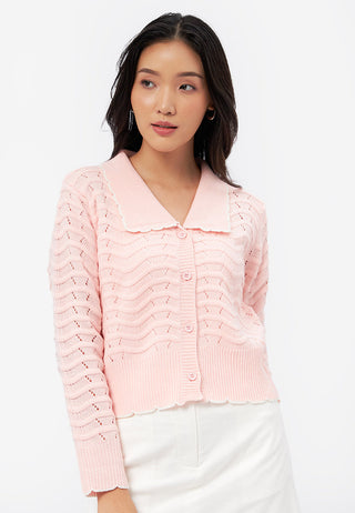 Long Sleeve Collared Cardigan