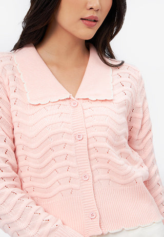 Long Sleeve Collared Cardigan