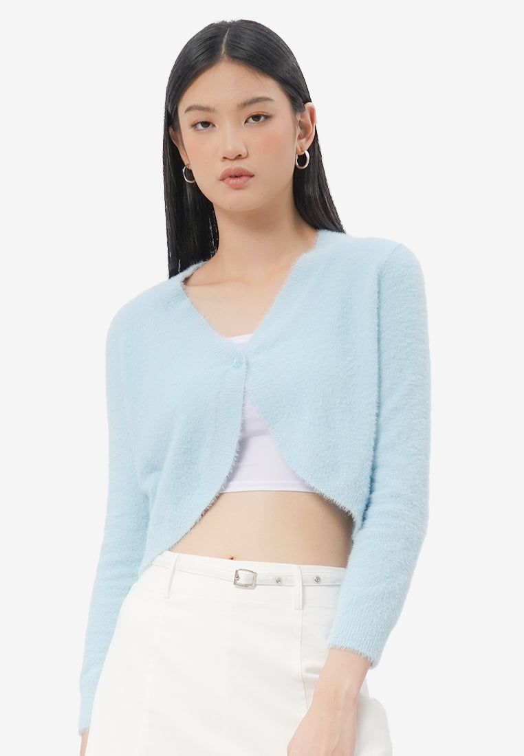 Color Box Cardigan Long Sleeve Fur Cardigan L.Blue – COLORBOX - Indonesia