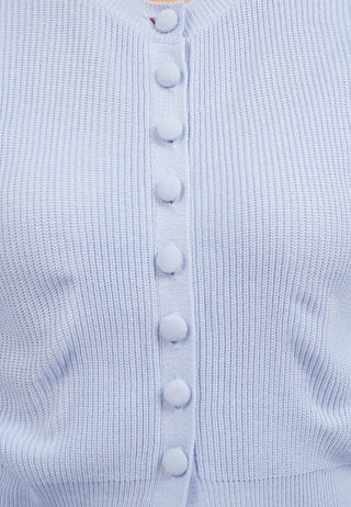Buttoned Up Round Neck Cardigan