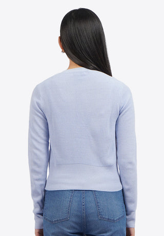 Buttoned Up Round Neck Cardigan