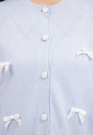 Long Sleeve Cardigan with Ribbon Details