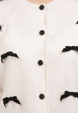 Long Sleeve Cardigan with Ribbon Details