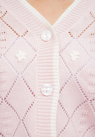 Embroidered Long Sleeve Cardigan