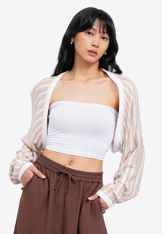 Stripes Knit Bolero