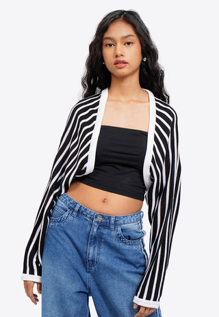 Striped Knit Bolero