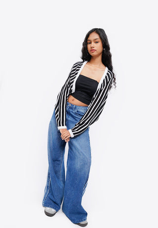 Striped Knit Bolero