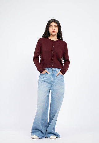 Buttoned Up Long Sleeve Cardigan