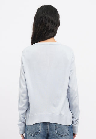 Embroidered Long Sleeve Knit Cardigan