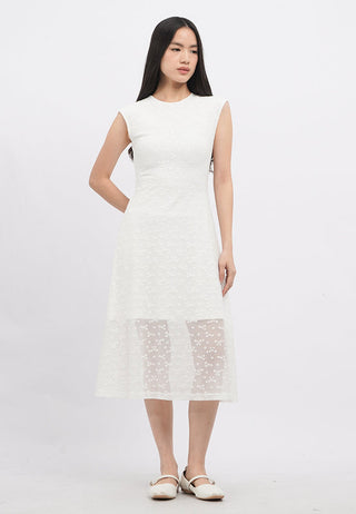 Sleeveless Lace Midi Dress