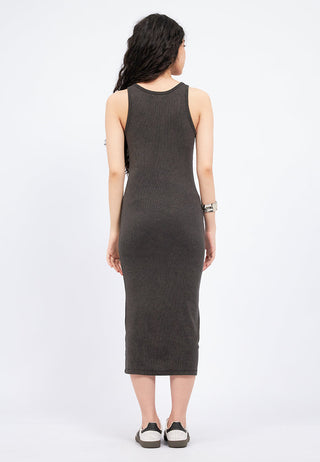 Sleeveless Fitted Midi Dress