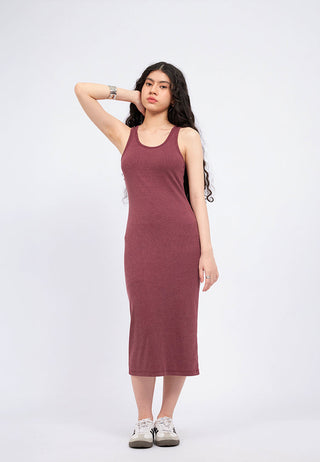 Sleeveless Fitted Midi Dress