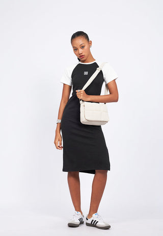 Raglan Short Sleeve Midi Dress