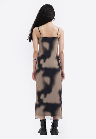 Printed Sleeveless Maxi Dress