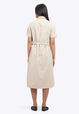 Double Pocket Midi Shirt Dress