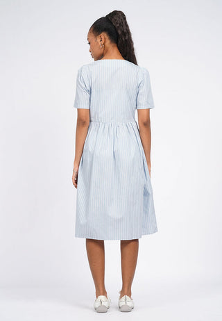 Front Tie V-Neck Midi Dress