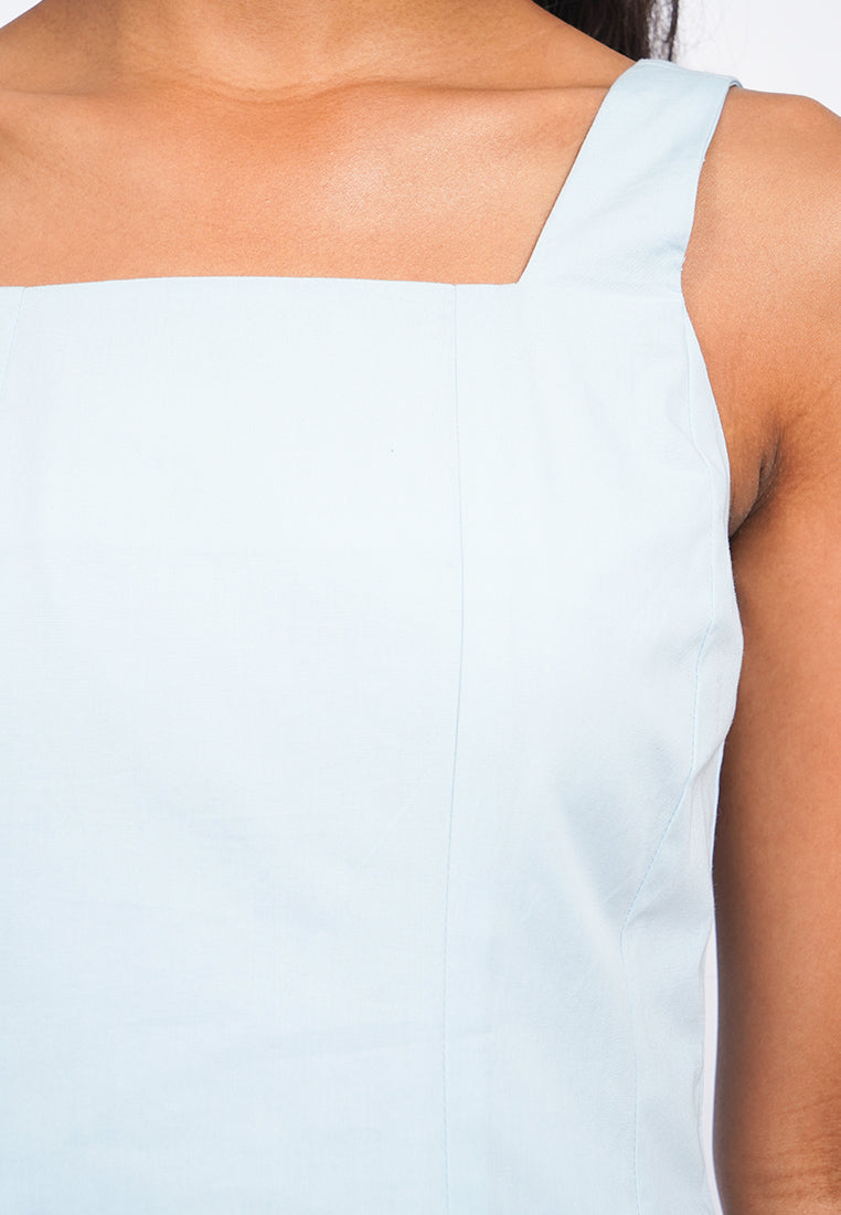 midi dress tanpa lengan Sleeveless Balloon Midi Dress – COLORBOX