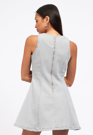 Sleeveless Mini Denim Dress