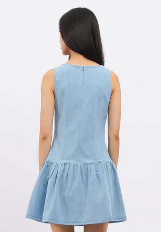 Sleeveless Denim Mini Dress