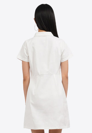 Short Sleeve Denim Mini Dress