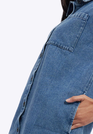 Sleeveless Denim Mini Dress