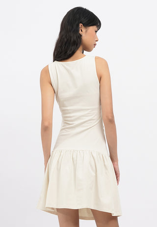 Side Ruched Sleeveless Mini Dress