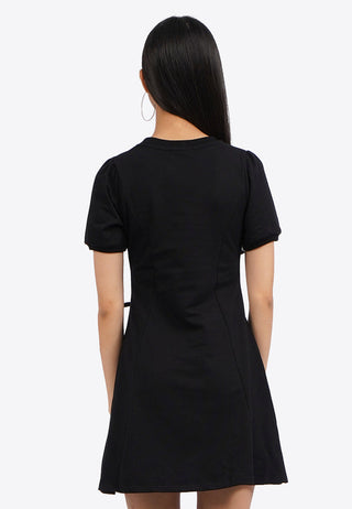 Side Ruched Short Sleeve Mini Dress