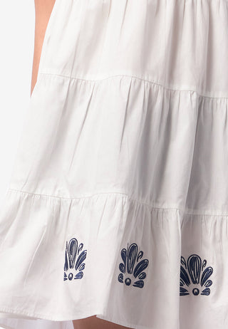 Embroideres Sleeveless Mini Dress