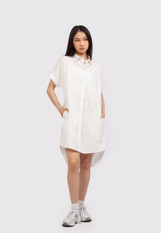 Roll Up Mini Shirt Dress