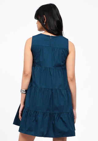 Sleeveless Tiered Mini Dress