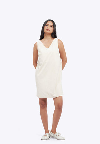 V-Neck Sleeveles Mini Dress