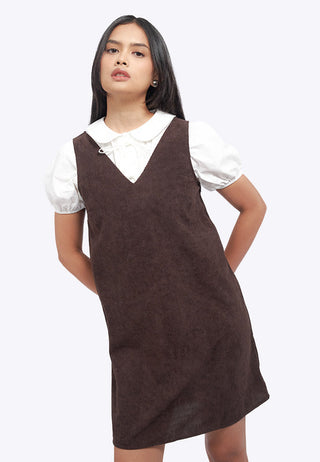 V-Neck Sleeveles Mini Dress