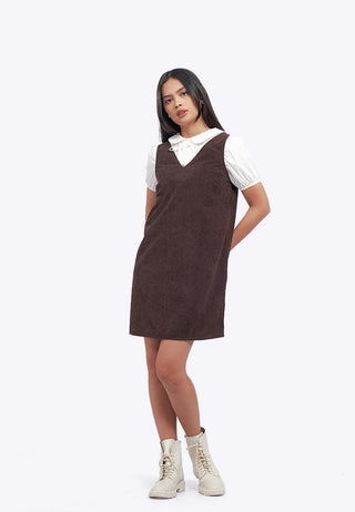 V-Neck Sleeveles Mini Dress